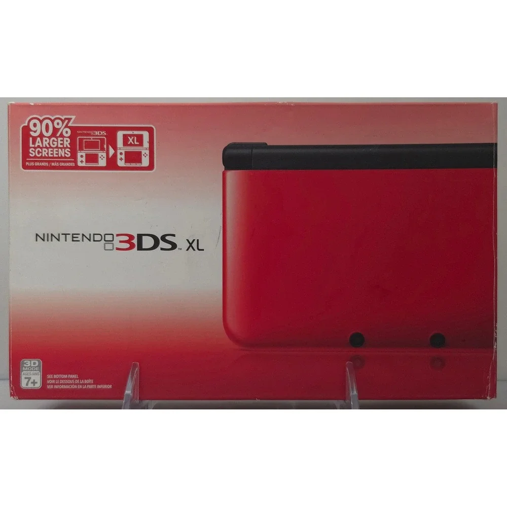 Nintendo 3DS XL CIB - Red/Black - 32GB - Tested - All Inserts - Excellent